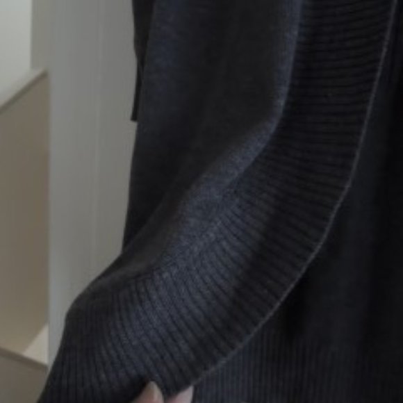 Ladies Top Size XL Open Front Cardigan Heather Gray Ribbed Knit 3/4 Sleeve NEW - Picture 10 of 10